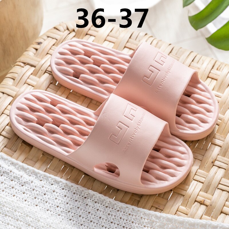 Zapatillas Xiaomi EVA de verano para hombre, sandalias deslizantes antideslizantes para baño, chanclas suaves, zapatillas de masaje para el hogar: Pink 36-37