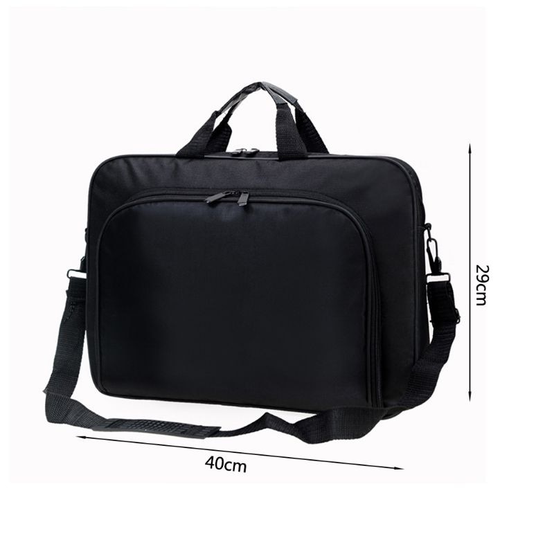 Briefcase Bag 15.6 Inch Laptop Messenger Bag Black Business Office Bag Computer Handbags Simple Shoulder Bag for Men Women