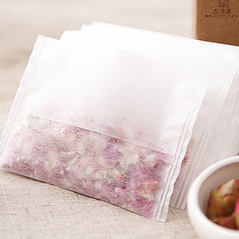 Disposable Teabags 50Pcs/set Heal Seal Filter Tea infuser Non-woven Multifunction Empty Tea Bag Herb Loose Strainer 10*7cm