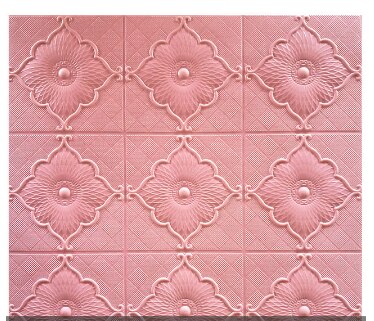 3D Muurstickers Plafond Sticker Dak Decoratie Schuim Behang Stereo Waterdicht Diy Tv Achtergrond Behang Sticker: Roze / 1pcs 23X23cm