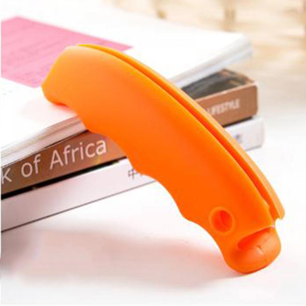 Silicone Hooks For Hanging Handbag Basket Shopping Bag Holder Carry Bag Handle Comfortable Grip Protect Hand Tools: Orange