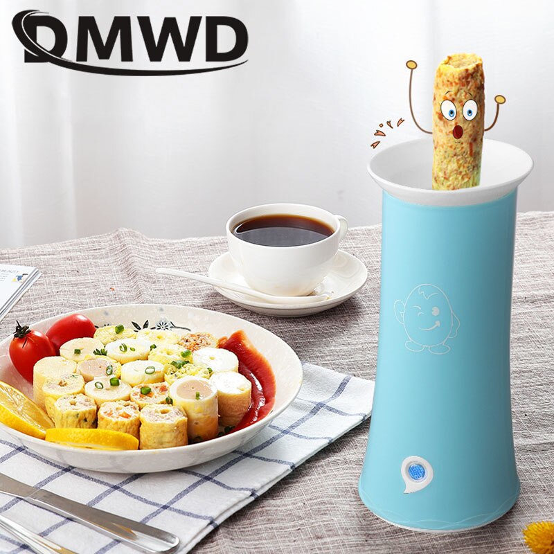 DMWD 220V Electric Egg Roll Maker Household DIY Automatic Rising Sausage Rolling Cooking Machine Breakfast Omelette Maker