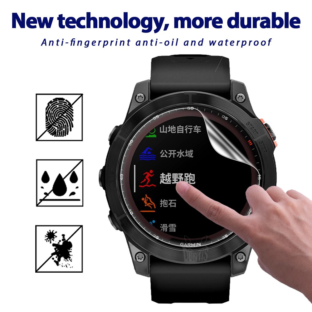 Screen Protector For Garmin fenix 7 7S 7X 5 5S 6 6X 6S Epix Pro Solar Smart Watch TPU Soft Protective Film for fenix7 (Not Glass