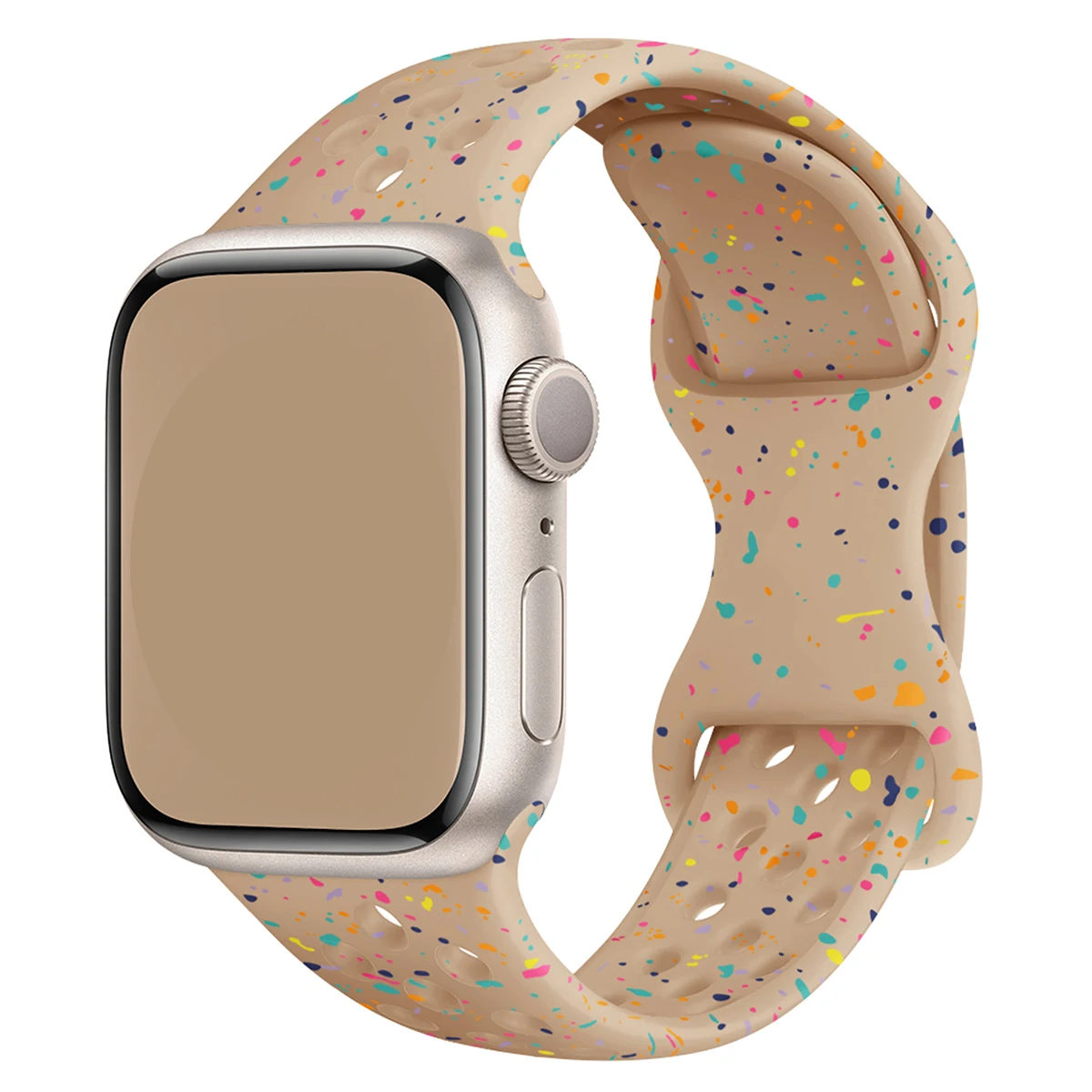 Sport Silicone Strap for Apple watch band 40mm 41mm 45mm 44mm 38 49 Breathable bracelet iwatch Series 10 9 8 7 6 5 3 SE Ultra 2