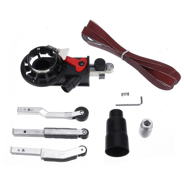 M10 M14 Angle Grinder Mini Sander Sanding Belt Adapter Woodworking Grinding Machine Bandfile Belt Head Sander for 100mm 125mm: M10