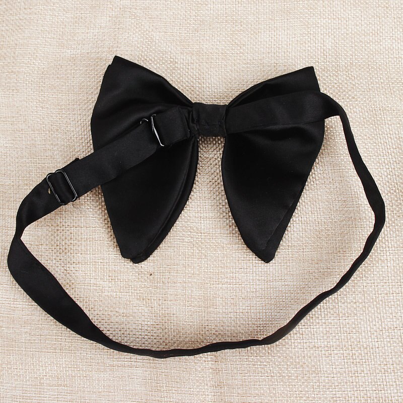 Men's Big Suits Red Navy Bow Ties For Man Wedding Solid Woven Bowknot Butterfly Tie 9colors