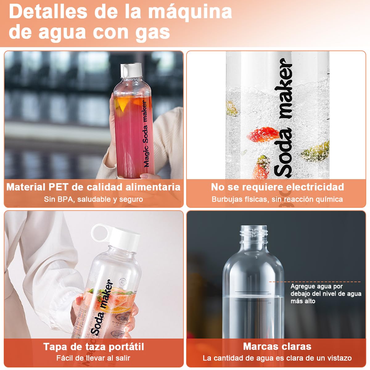 Przenośna Maszyna robić Wody Gazowanej Domowa Maszyna robić Coli Maszyna robić Napojów Bąbelkowych Herbata Mleczna Siłownia Bez CO2 Napoje Bez Cukru