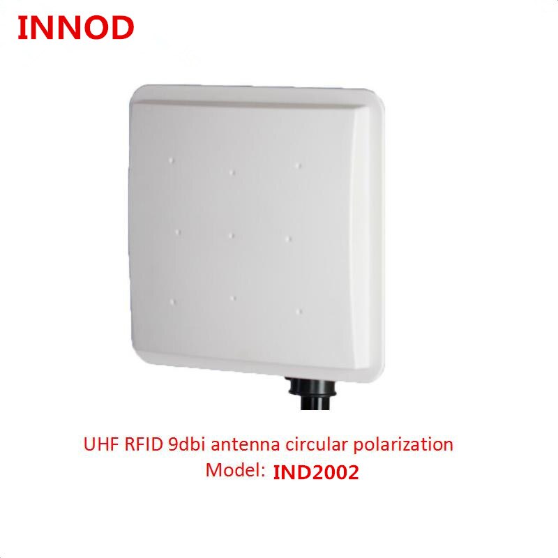 Antenne rfid uhf 865-868mhz étanche à longue portée 902-928mhz pour le suivi des actifs, polarisation circulaire 9dbi, à élevée