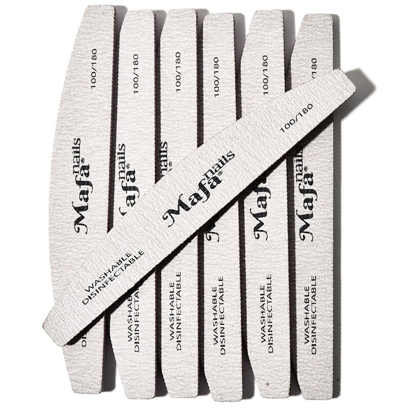 [Pack 10] 100/180 Grit Nail Files 7 Step Buffing P... – Grandado