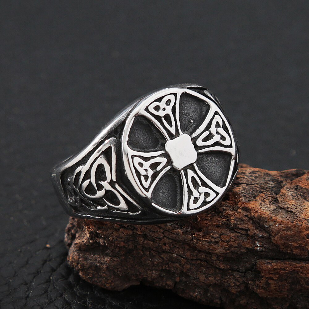 TEAMER Vintage Tree Of Life Ring - Stainless Steel Viking Celtic Knot Men's Ring, Size 8 - View #4