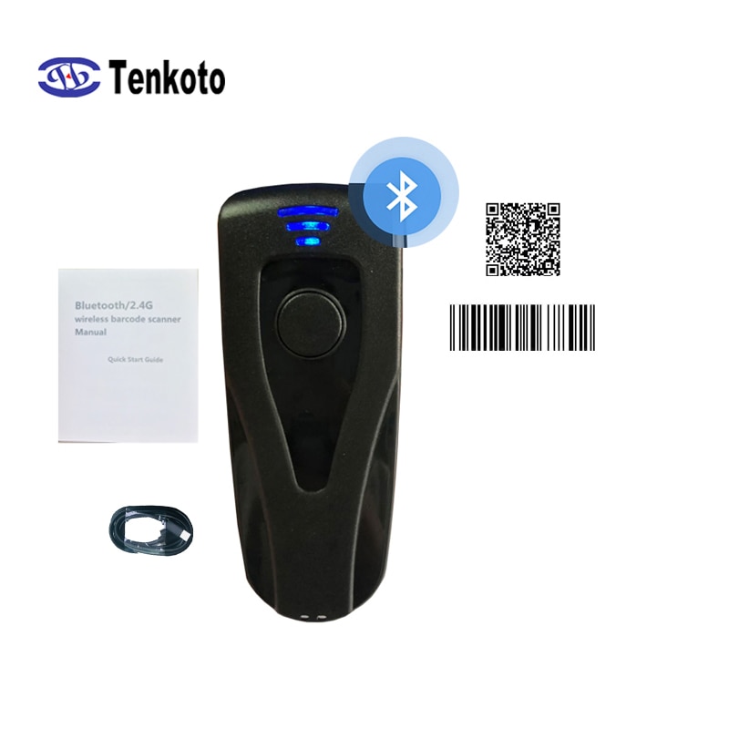 Bluetooth 2D Barcode Scanner Wireless Mini PDA Tags And Code Scanning Portable POS Scanner