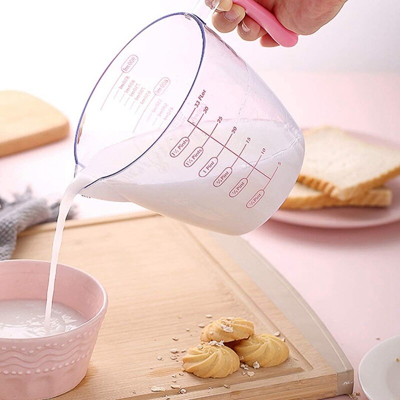 Plastic Measuring Cup,Digital Cake Measurements Jug For Baking Cooking Measurements Measuring Jugs