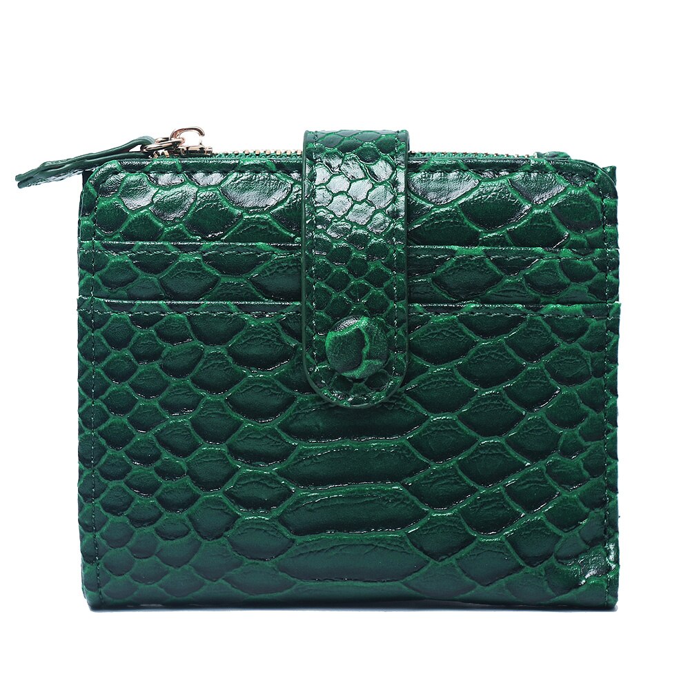 Frauen Maroon Schlange Muster Leder Brieftasche Python Kurze Karten Brieftasche Frauen ZipperCoin Geldbörse Tasche Schlange Name Karte Geldbörse