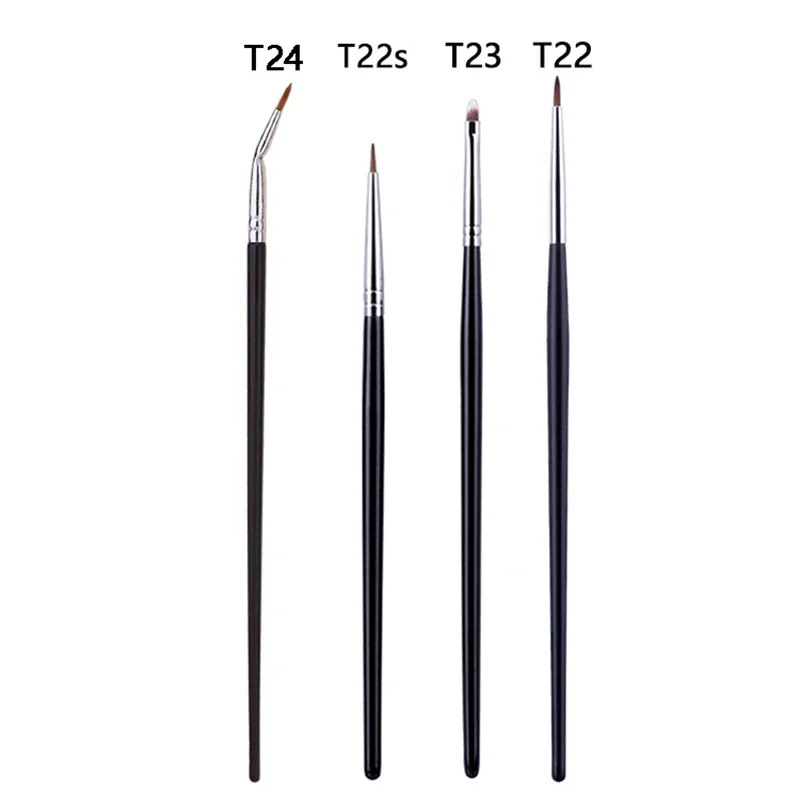 T22 Feiner Eyeliner-machen-hoch-Pinsel, flüssiger Gel-Eyeliner-Pinsel, präziser dünner langer Eyeliner-Pinsel, professionelles Eyeliner-machen-hoch-Werkzeug