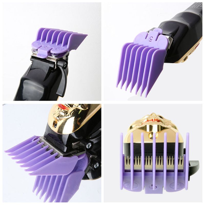8 pièces/ensemble tête d'huile tondeuses électriques étrier limite peigne tondeuse à cheveux Guides dentaires peignes outil de coupe