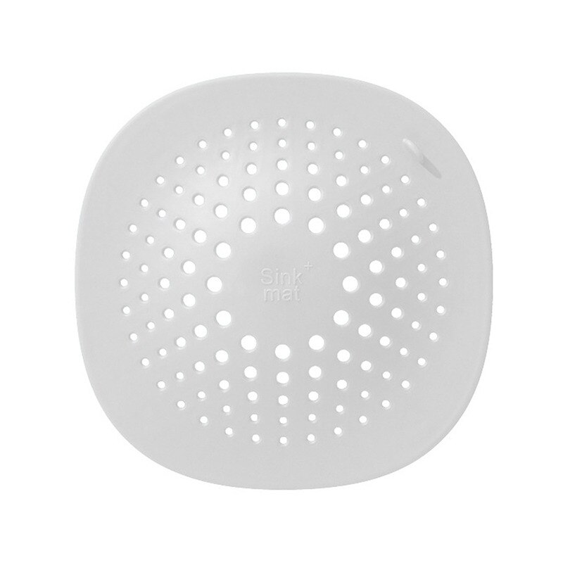 Haar Filter Wastafel Anti-Blocking Zeef Bad Douche Afvoerputje Filter Siliconen Aanrecht Filter Plug Badkamer Accessoires: C White