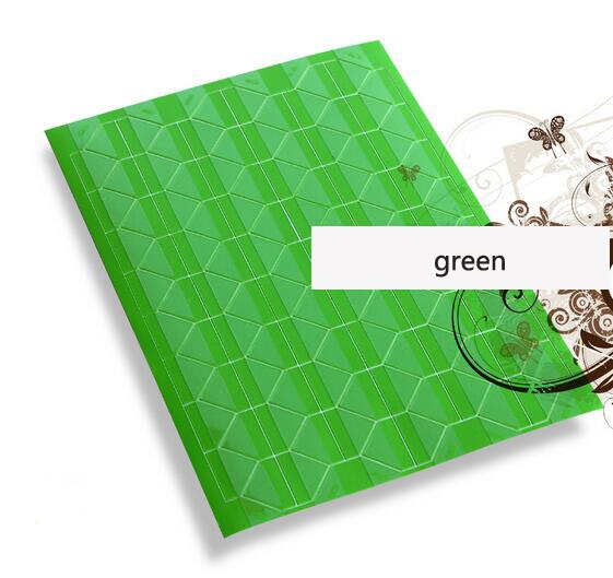 25 kpl tee itse valokuva-albumi leikekirjan kulmatarra pvc värikäs paperi kulmatarra kehys kuva koristelu 18 väriä: Vihreä läpinäkyvä