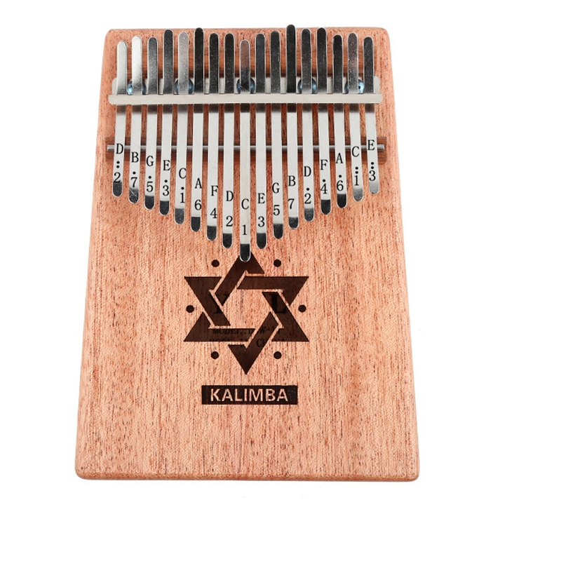 17 tangent kalimba mahogny afrikansk tumme piano finger slagverk mbira naturligt tangentbord musikinstrument marimba massivt trä