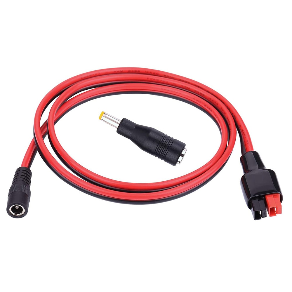 DC 5.5mm x 2.1mm Power Female Plug Cable Compatible with 45A Connector for Portable Generator 14 AWG Wire 3.3ft/1m