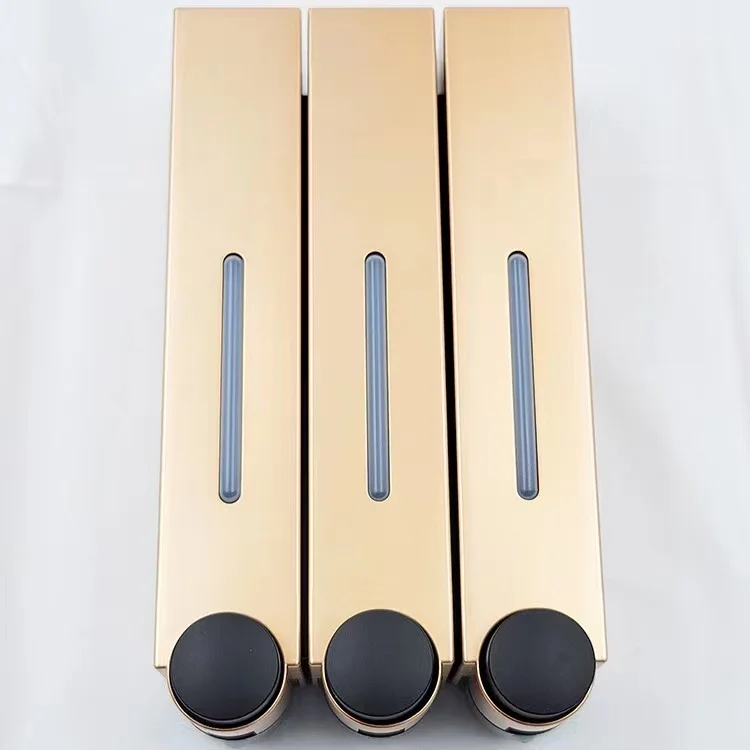 Soap Dispenser Hotel Kitchen Bathroom Manual Wall-mounted Soap Dispenser Shower Gel Shampoo Press Liquid Soap And accessories: Clear