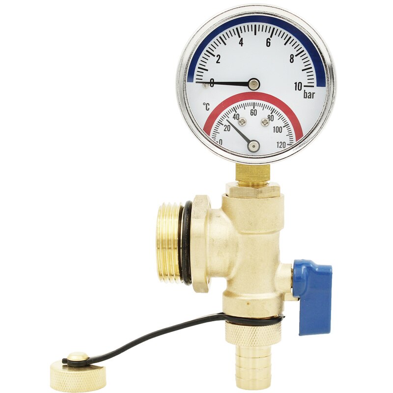 Brass Automatic Air Vent Valve 1" DN25 heating floor heating optional pressure gauge Drain Vent Valve