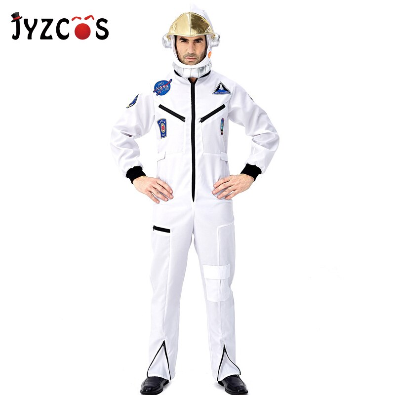 Jyzcos astronaut kostyme klær halloween kostymer til menn voksen maskerade fest jul karneval kostyme