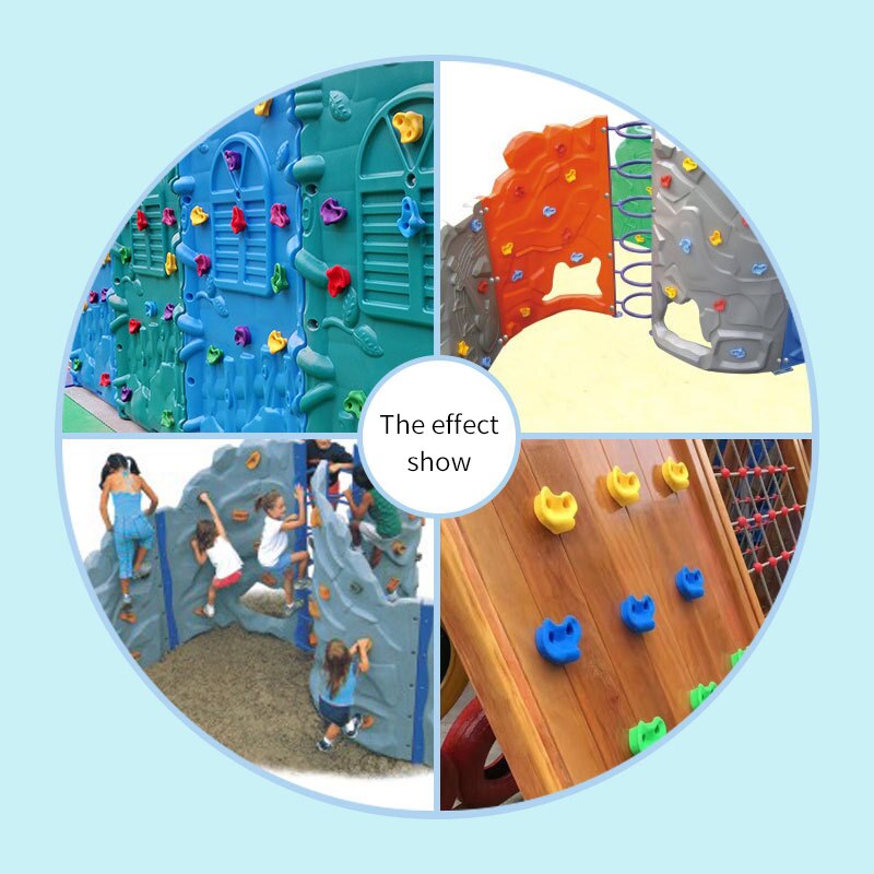Wall Stone Plastic Climbing Grips Climbing Rock Grips Can Accommodate Rock Climbing Playgrounds To Hold Backyard Toys Assorted