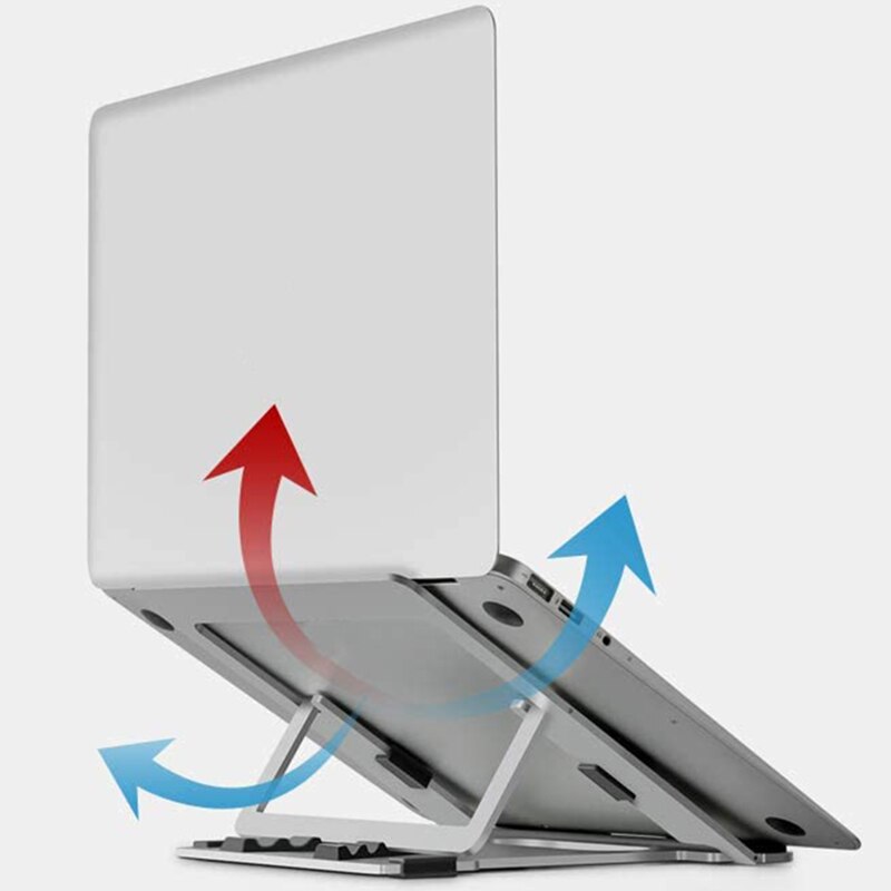 Portable Height Adjustable Folding Laptop Stand,Aluminum Stand Compatible with Pro/Air Any Laptops