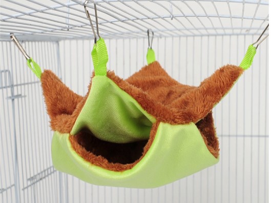 Rotte hængekøje kæledyr bur hængekøje hængekøje marsvin lur sæk hamster chinchilla gemmested varm hængekøje til små dyr: C7963- s-gn