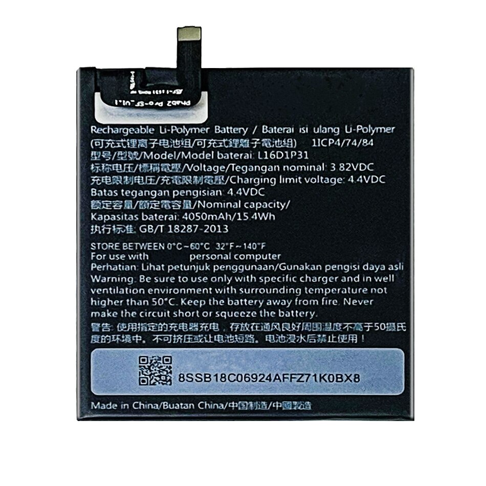 Akku  l16 d 1 p 31 4050 mah für lenovo phab 2 pro 2 pro  pb2-690 pb2-690n pb2-690m pb2-690y tablet bateira