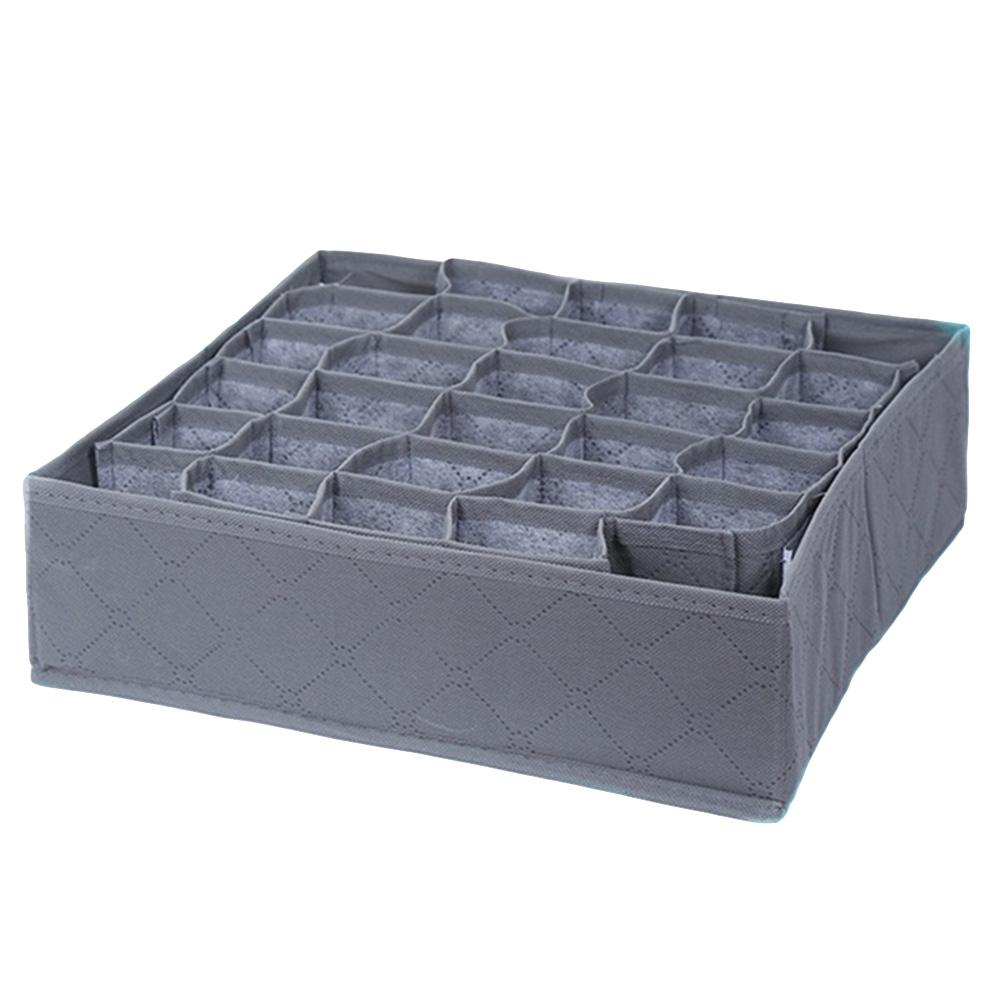 30 Grids Folding Detachable Underwear Socks Storage Box Drawer Organizer Case