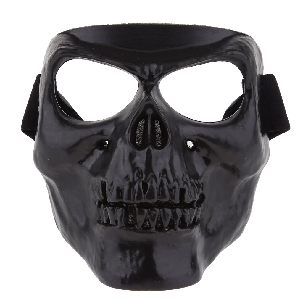 Motorbike Helmet Skull Monster Bones Demon Visor Full Face Mask Halloween