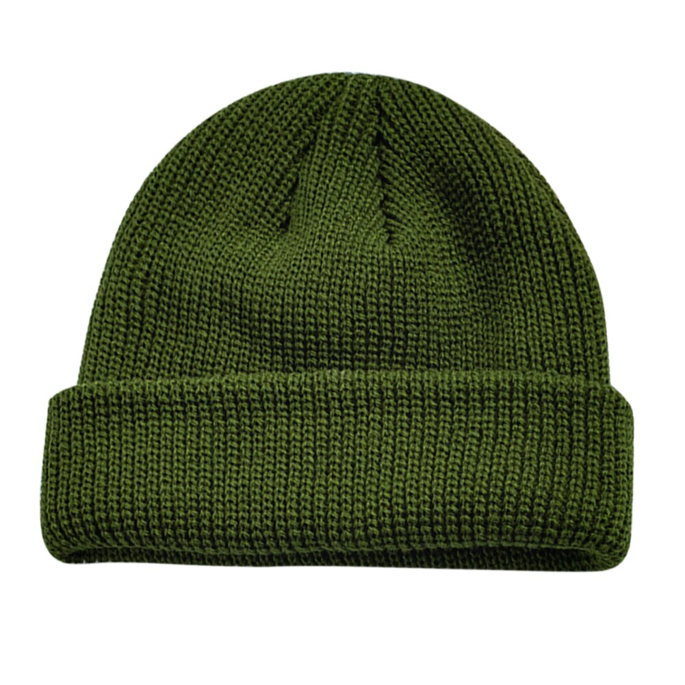 Hip Hop Beanie Knitted Hat Men Skullcap Women Winter Warm Brimless Baggy Melon Cap Cuff Docker Fisherman Beanies Hats: F