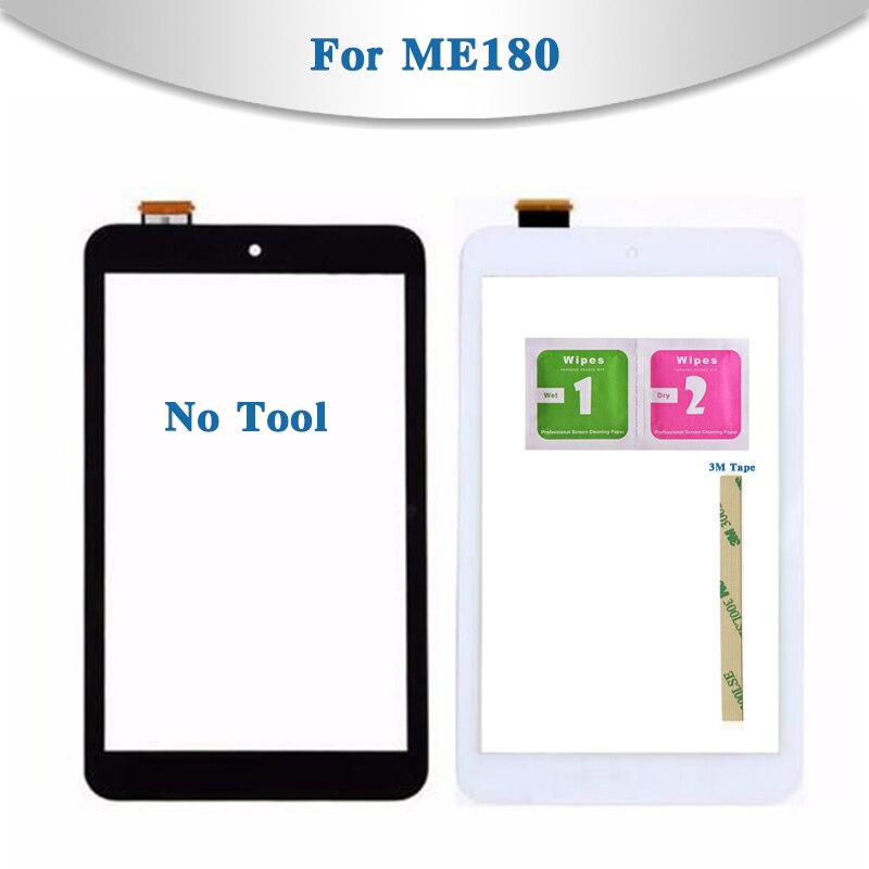 8.0 "för asus memo pad 8 me180 me180a k00l tablett pekskärm digitizer sensor främre yttre glaslinspanelen