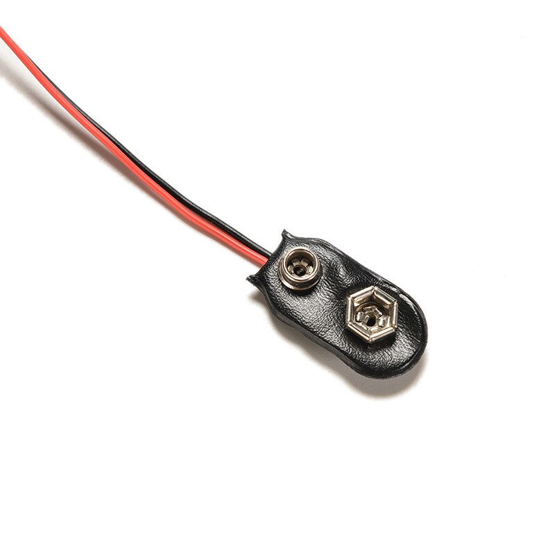 Zlinkj 1 stk 9v 19cm i-type batteri strømkabel dc stik klip tønde jackstik til arduino