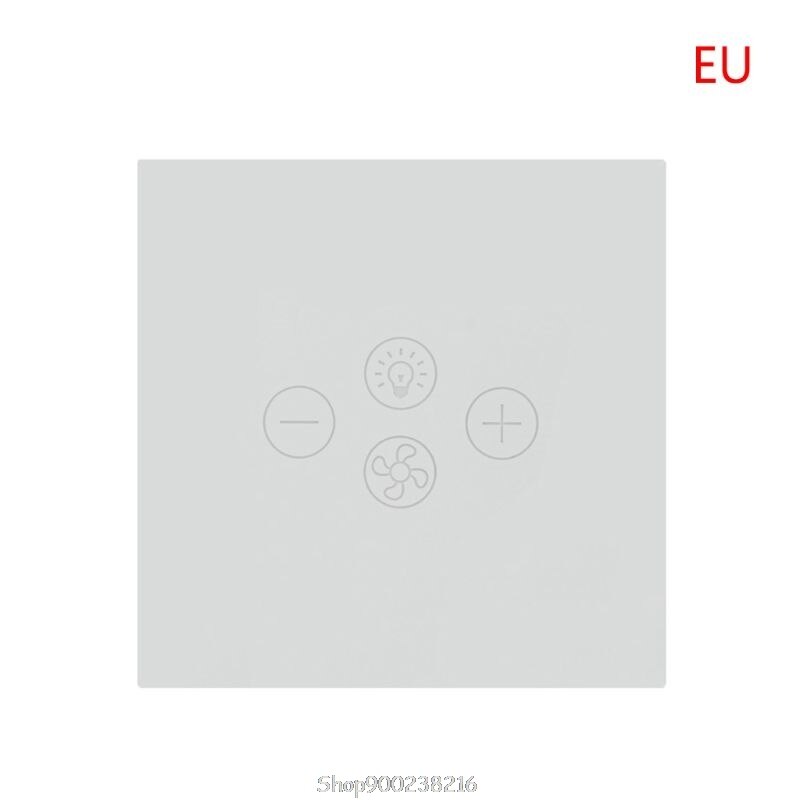 Smart Wifi Fan Light Switch EU/US Ceiling Fan Lamp Switch Hands-free Voice Control Timer Wireless Remote Control D24 20: W-EU