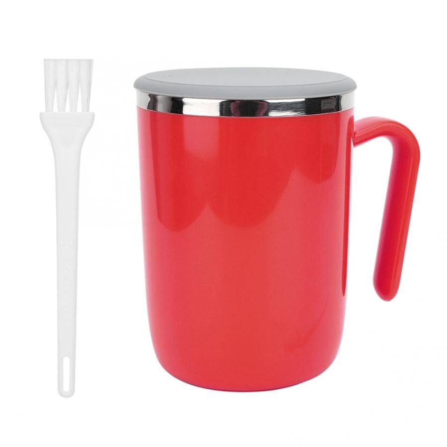 360Ml Zelf Roeren Cup Koffie Mok Lui Persoon Smart Automatische Mengbeker Voor Koffie Melk Huishoudelijke Kantoor Mix Cup 3 Kleuren: Rood