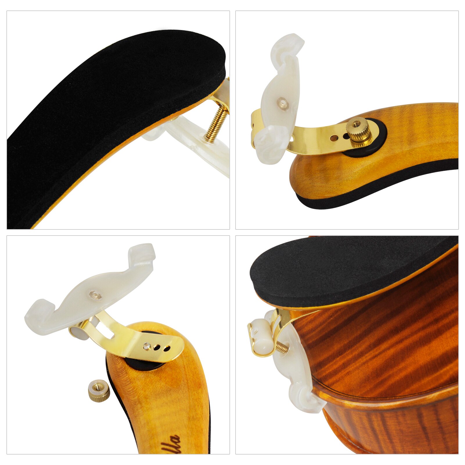 AS-560 bois massif violon violon épaulière pour 3/4 & 4/4 violons à cordes Aeccessaries