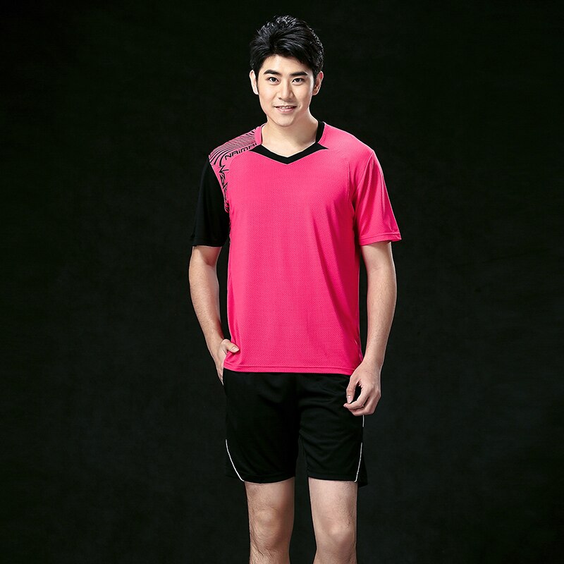 Badmintonkläder herr , sportbadmintonkläder , tenniskläder , tennisskjorta+ shorts 5062