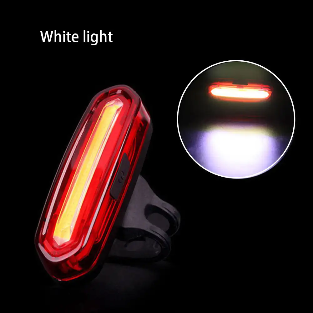 Bike Tail Light LED Bike Front Rear Light Bicycle Waterproof USB Rechargeable Mountain Riding Cycling Tail Lamp Bicycle Light: black
