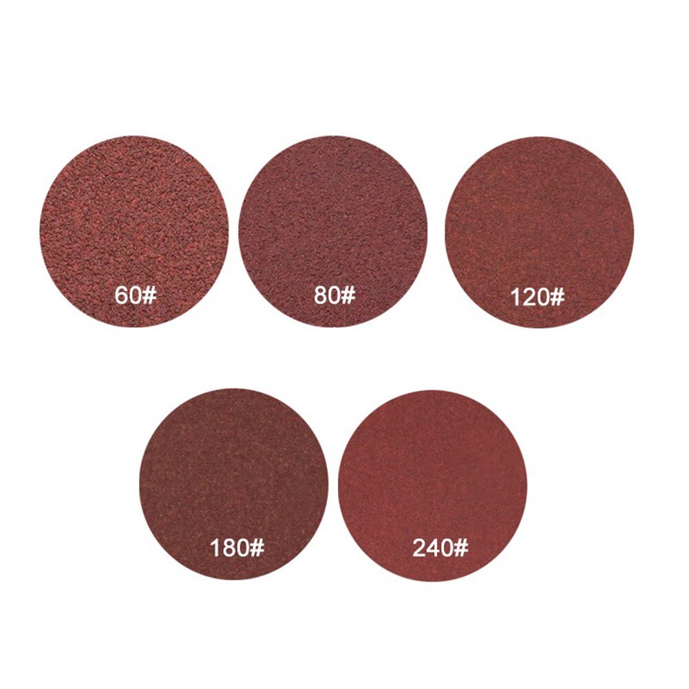 Disque de polissage électrique rouge 4 pouces 100mm, 10 pièces, papier de verre pour polir le métal, le plastique, l'aluminium et le bois