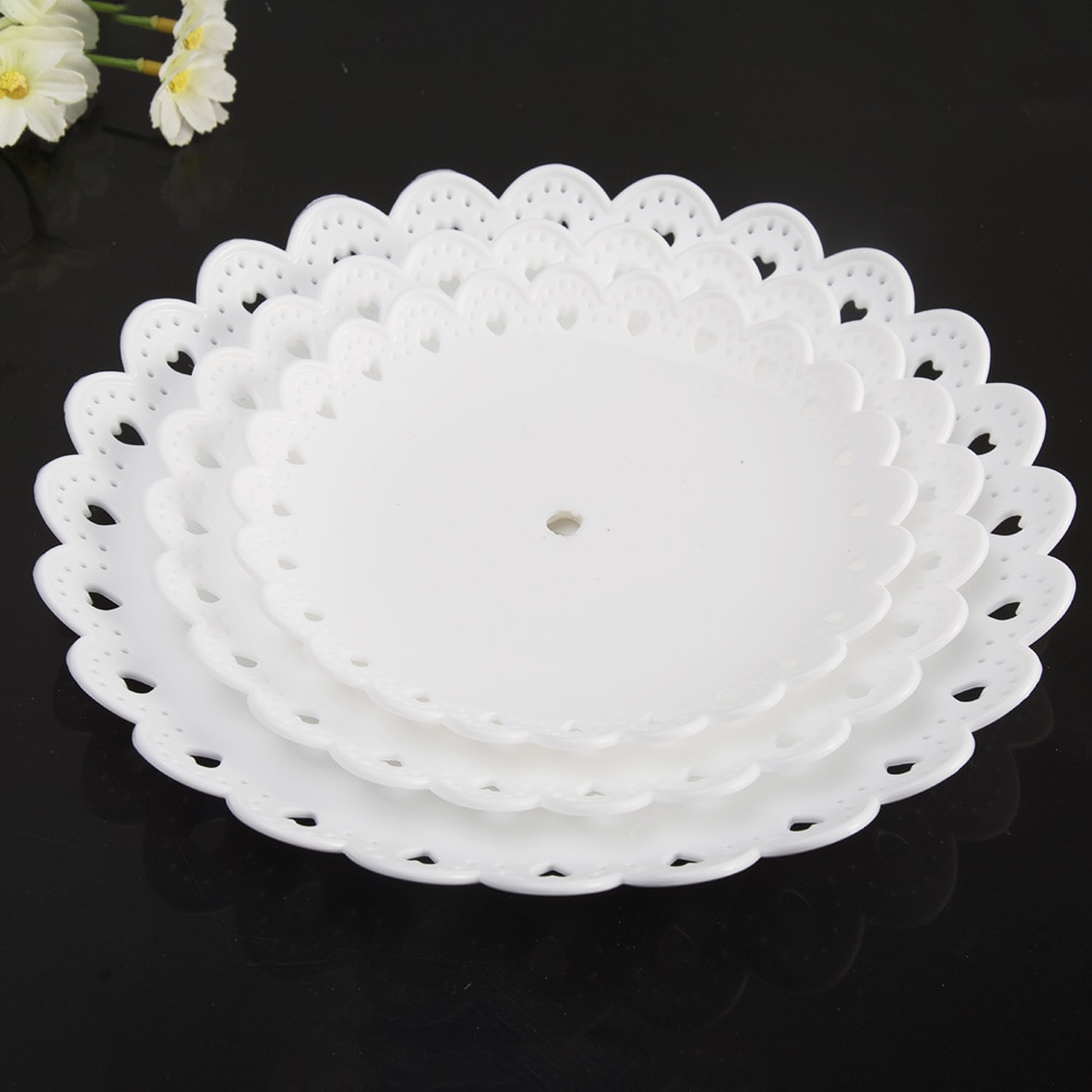 Detachable Cake Stand Party Wedding European Style Kitchen Home Decor Pastry 3-Tier Cupcake Fruit Plate Serving Dessert Holder