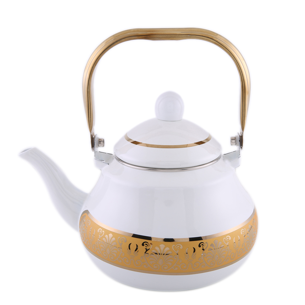 Waterkoker Dikke Emaille Pot Gouden Bloem Waterkoker Theepot Jug Braadpan Pot Inductie Kookplaat Gas Algemene Purpose