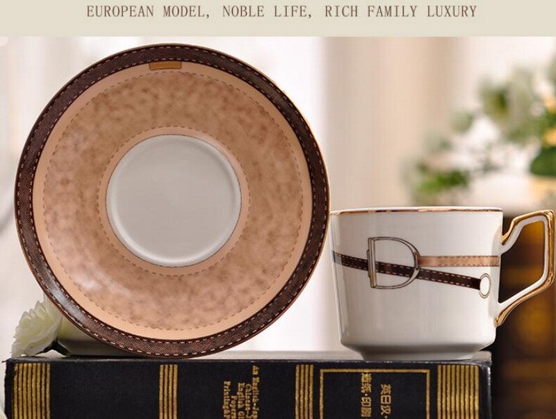 European British ceramic bone china tea set coffee set aristocracy cup with saucer