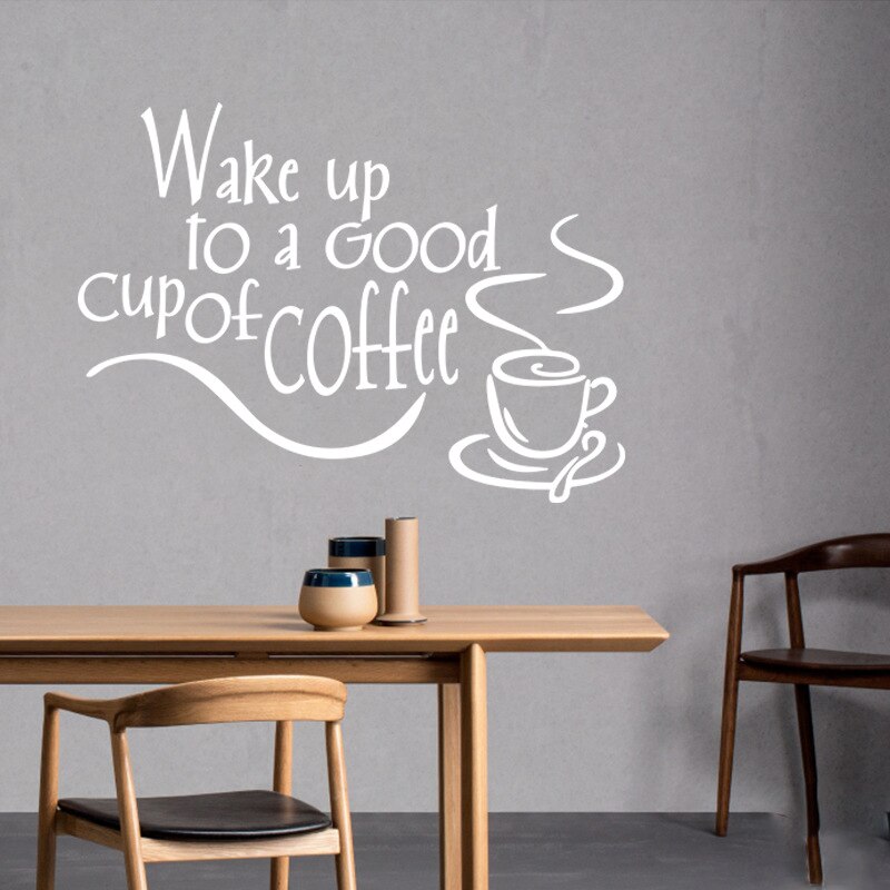 Autocollants de café en vinyle, citation d'art Mural, décoration de Restaurant, de cuisine, de boutique, autocollants muraux amovibles, décor de maison: 10