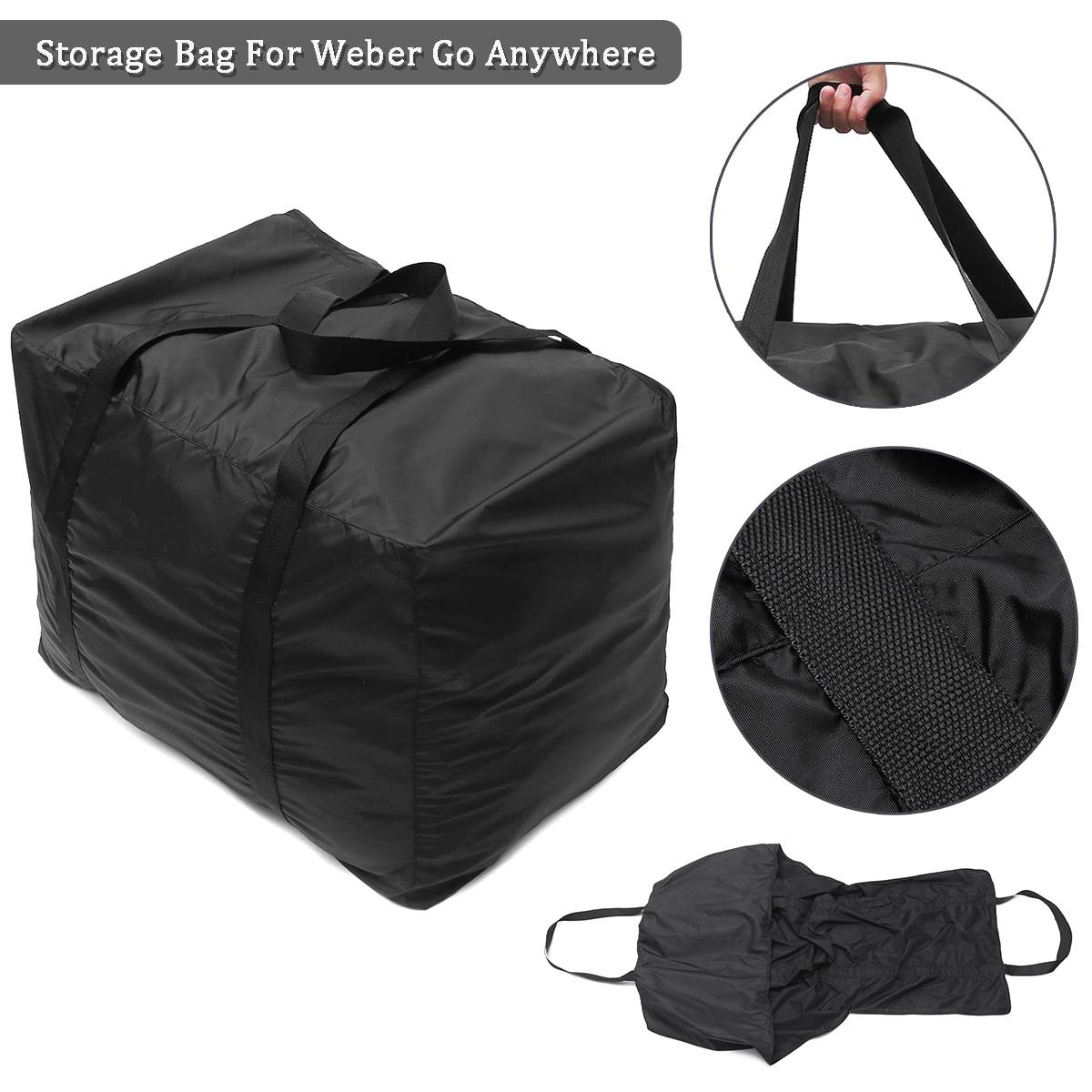 Bbq grill cover udendørs anti støv vandtæt bbq cover case regn uv solbeskytter have tilbehør til weber go anywhere