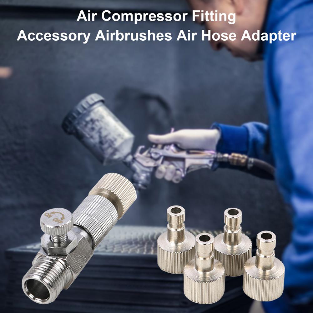 Air Compressor Fitting Accessory Brass Airbrushes Air Hose Adapter