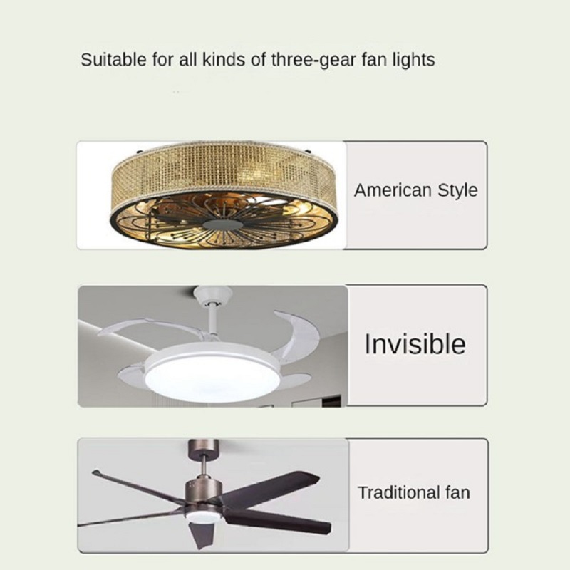 Frequenz umwandlung Decken Ventilator Fernbedienung Bausatz Licht Hochspannung 6-Gang-Fernbedienung Empfänger Regler für Decken Ventilator Licht