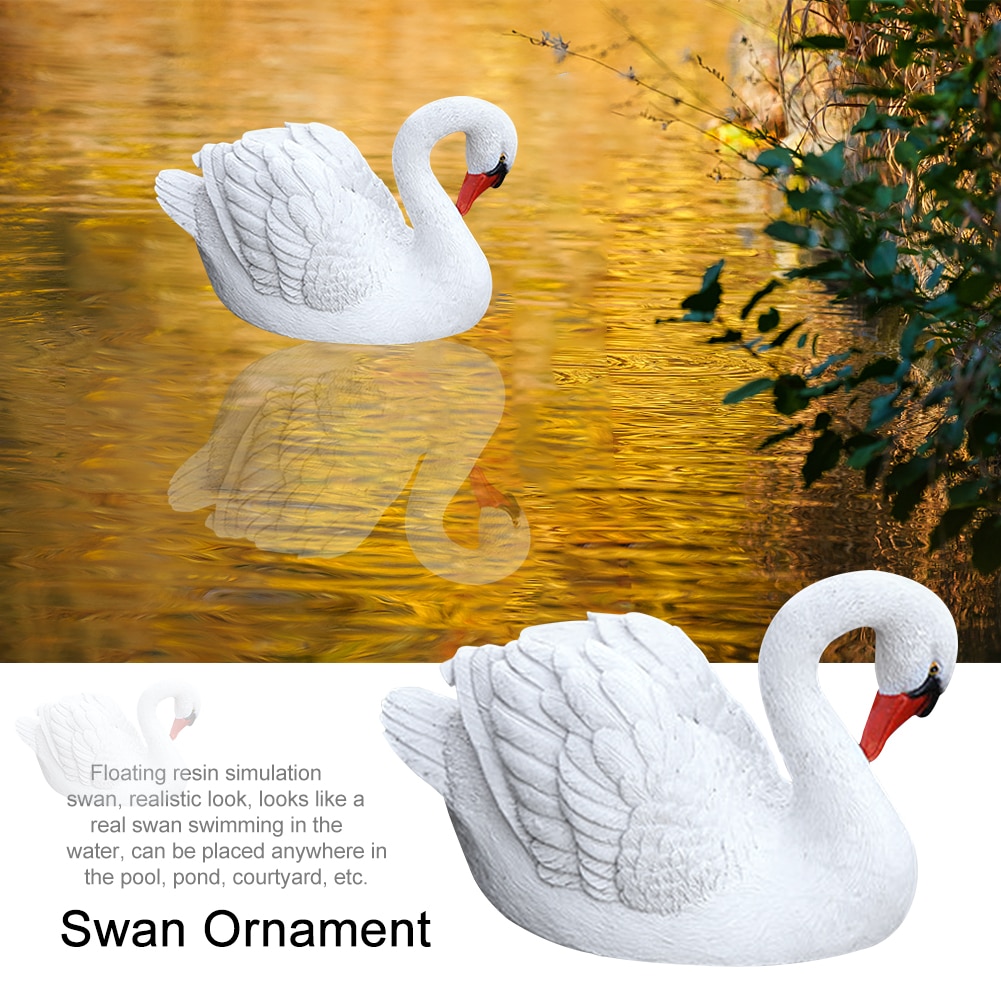 Simulation de résine d&#39;oie flottante, décoration de jardin de maison, ornement de cygne, piscine, étang, cour de Golf, parcs, jouet pour enfant