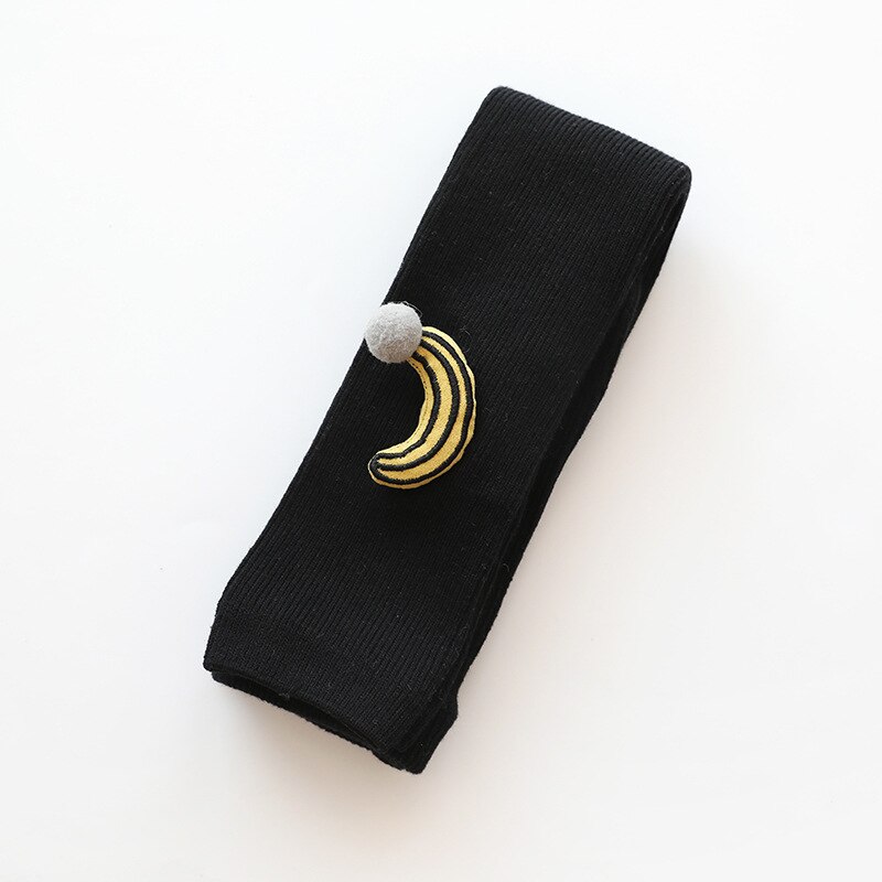 Herbst Und Winter Neue Warme Bein Socken freundlicher Neun Punkte Nette Warme Socken Baby Warme Socken Nette freundlicher körper Socken: Schwarz / 6-12M